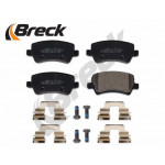BRECK Bremsbelagsatz, Scheibenbremse